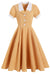 Vestido Midi Vintage De Manga Curta