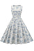 Vestido Vintage Com Estampa Floral Dos Anos 1950