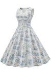 Vestido Vintage Com Estampa Floral Dos Anos 1950