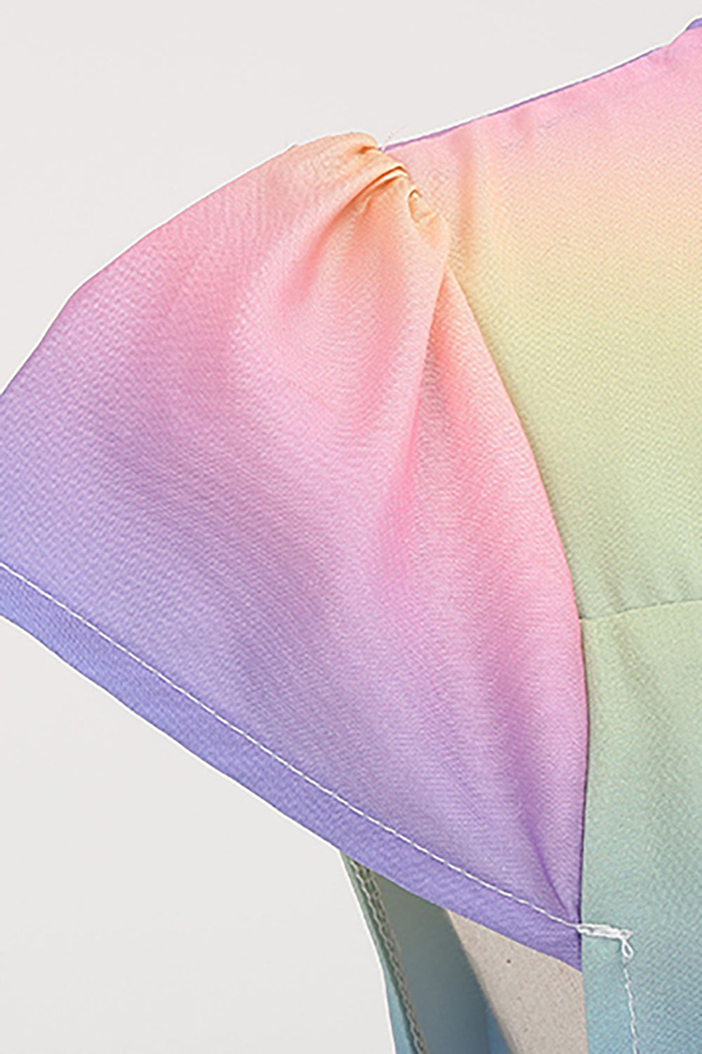 Vestido Arco-Íris Vintage Estilo Anos 50