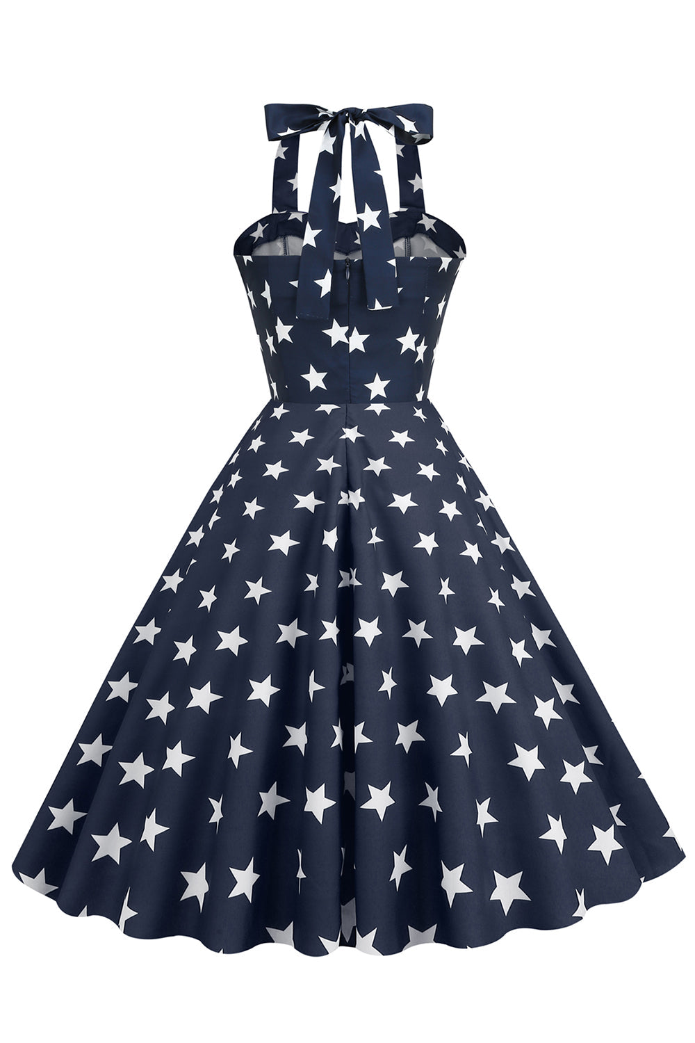 Vestido Vintage Com Estampa De Estrela Dos Anos 50
