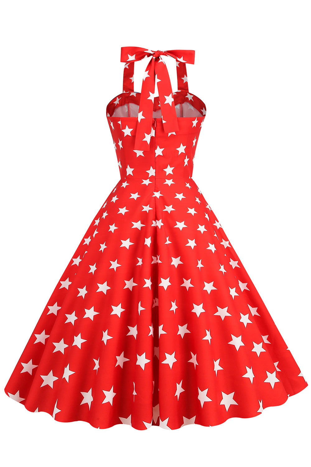 Vestido Vintage Com Estampa De Estrela Dos Anos 50