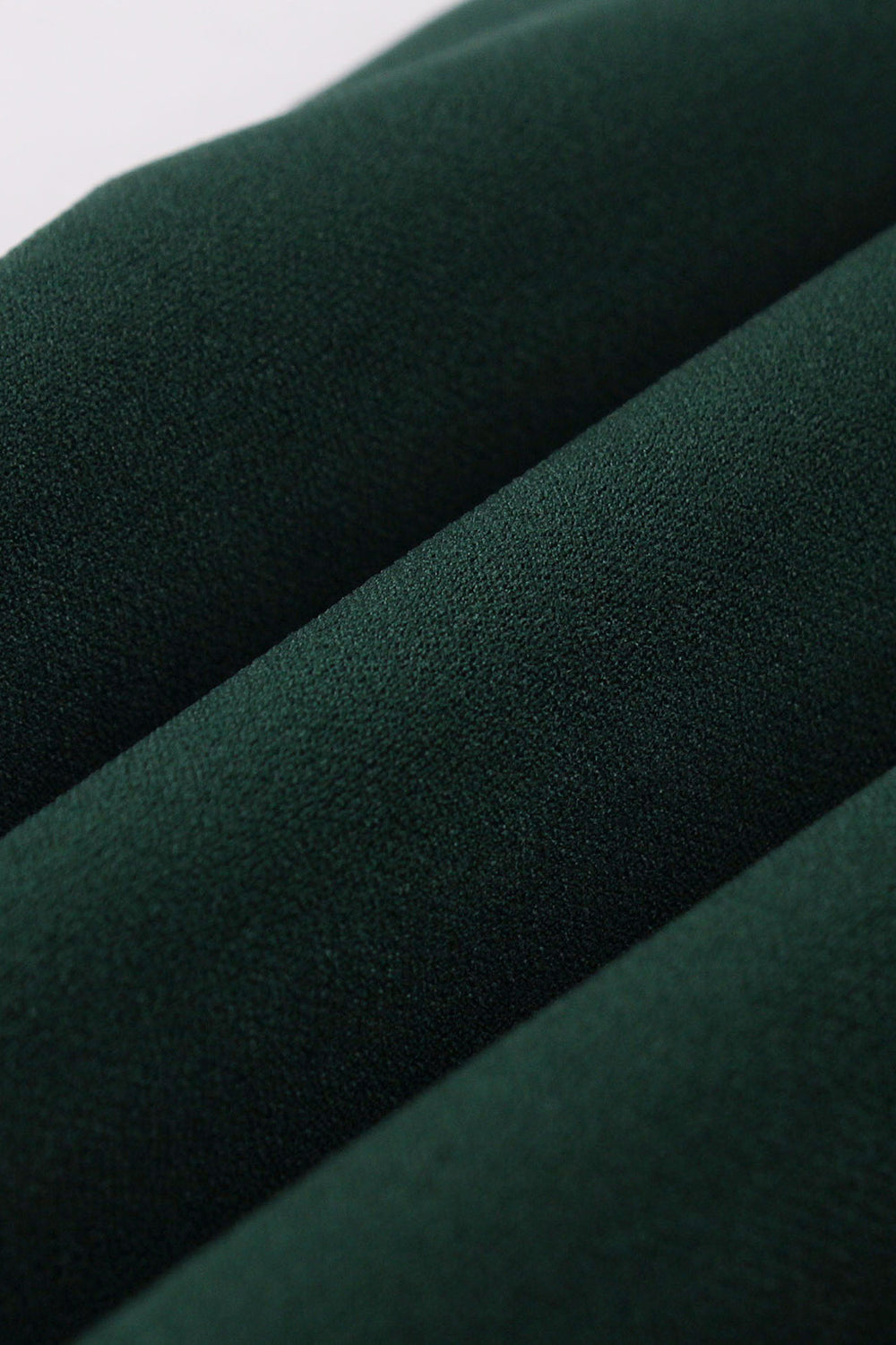 Vestido Verde Escuro Com Babado Vintage