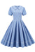 Vestido Estilo Vintage Com Mangas Curtas
