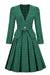 Conjunto De Vestido Verde Vintage Feminino