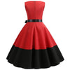 Vestido Rockabilly Vermelho E Preto