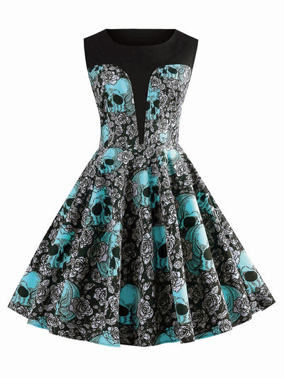 Vestido Rockabilly Caveira