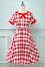 Vestido Vintage Com Estampa Xadrez