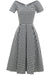 Vestido Midi Xadrez Vintage