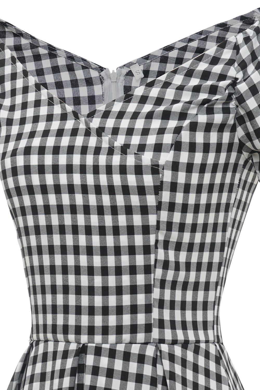 Vestido Midi Xadrez Vintage