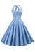 Vestido Retrô Feminino De Bolinhas Sem Costas