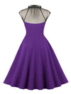 Vestido Feminino Roxo Anos 50