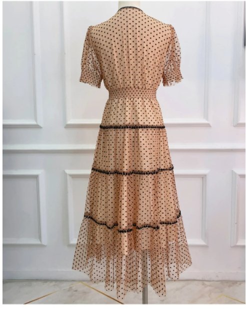 Vestido Champanhe Vintage Anos 40