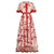 Vestido Floral Vintage Dos Anos 40