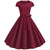 Vestido Vintage Bordô Dos Anos 50