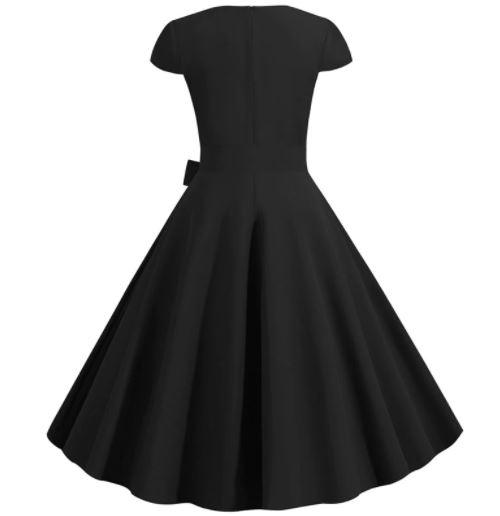 Vestido Preto Vintage Anos 50