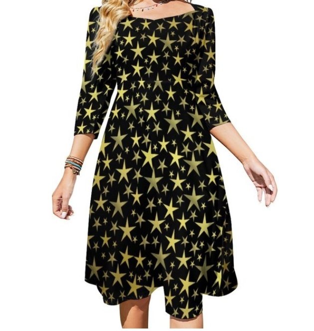 Vestido Vintage Chique Feminino Anos 70