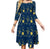 Vestido Feminino Vintage De Comprimento Médio Dos Anos 70