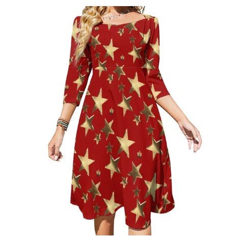 Vestido Vermelho Vintage Anos 70 Feminino