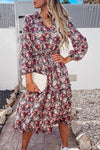 Vestido Longo Floral Vintage