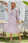 Vestido Longo Floral Vintage