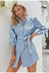Minivestido Vintage Azul Claro