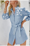 Minivestido Vintage Azul Claro