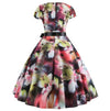 Vestido Floral Anos 50