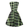 Vestido Xadrez Vintage Sem Mangas