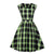 Vestido Xadrez Vintage Sem Mangas