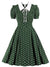 Vestido De Bolinhas Verde Anos 60