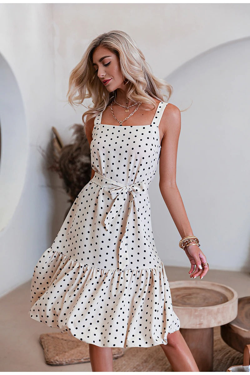 Vestido Vintage Preto E Branco De Bolinhas