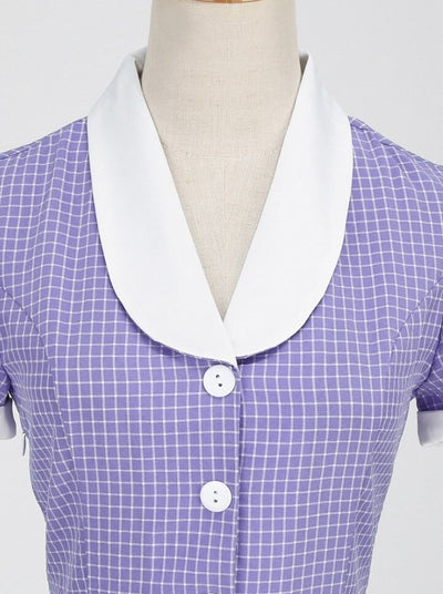 Vestido Americano Lavanda Anos 50