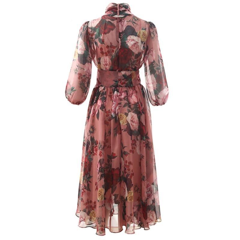 Vestido Anos 40 Com Laço