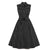 Vestido De Bolinhas Preto E Branco Vintage Americano Dos Anos 1950