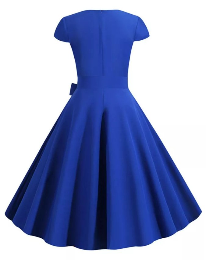 Vestido Azul Anos 50