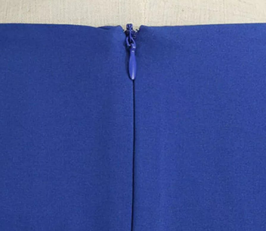 Vestido Azul Anos 50