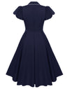 Vestido Azul Anos 50