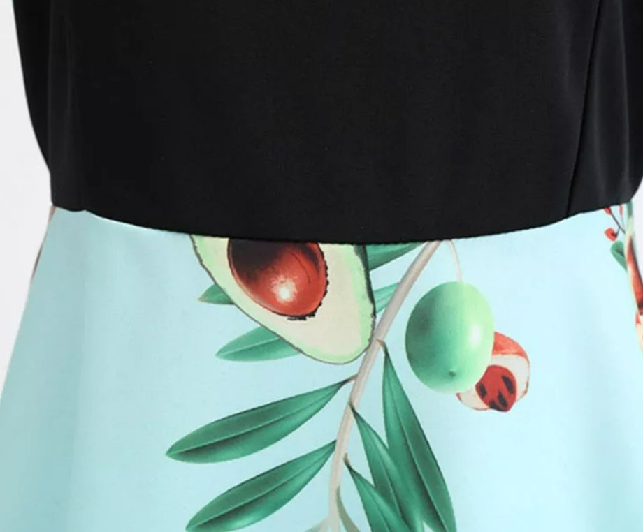 Vestido Azul Pastel Anos 50