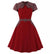 Vestido Vermelho Chique Dos Anos 50