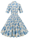 Vestido Floral Anos 50