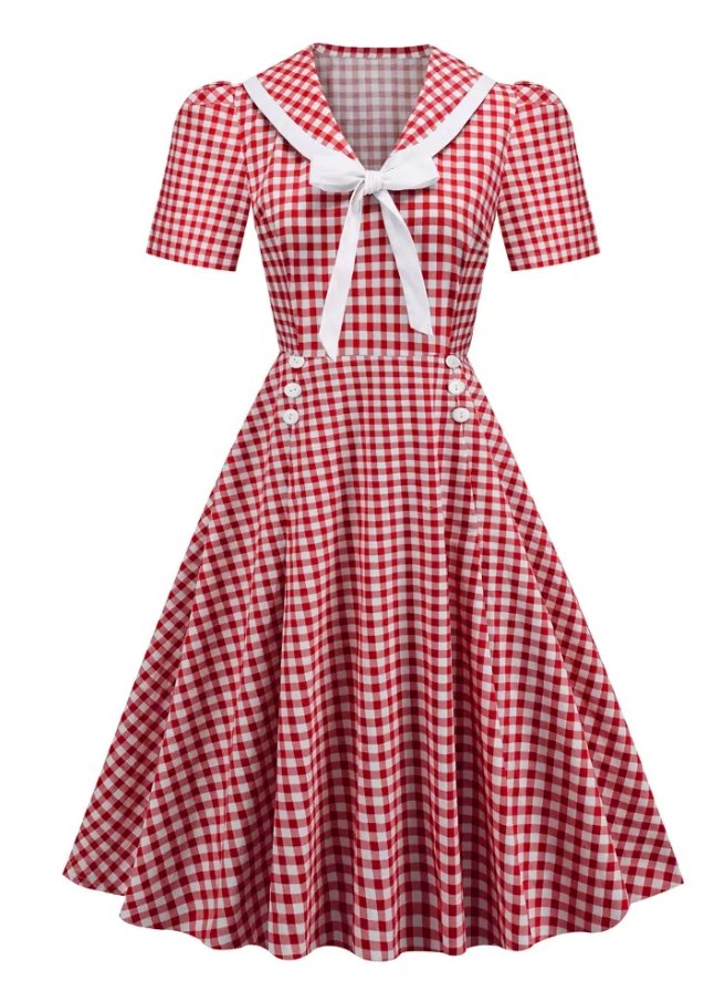Vestido De Menina Dos Anos 1950