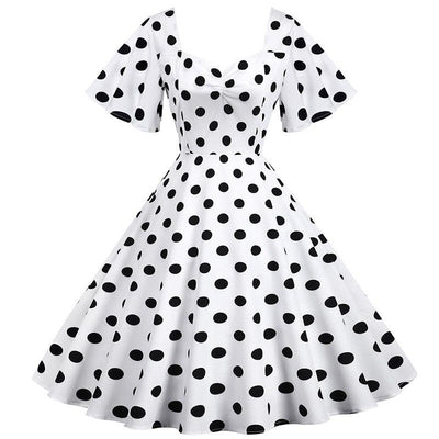 Vestido Branco Anos 50