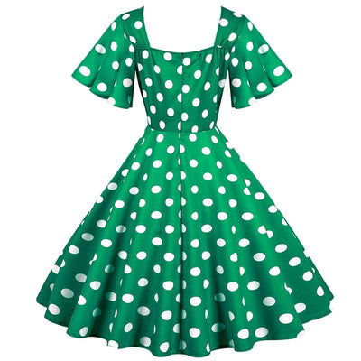 Vestido Verde Anos 50