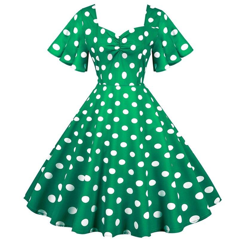 Vestido Verde Anos 50