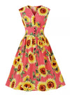 Vestido Pin Up Dos Anos 50 Lindas Flores