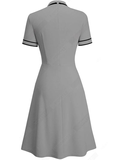 Vestido Chique Dos Anos 60 Cinza