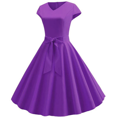 Vestido Vintage Roxo Dos Anos 60