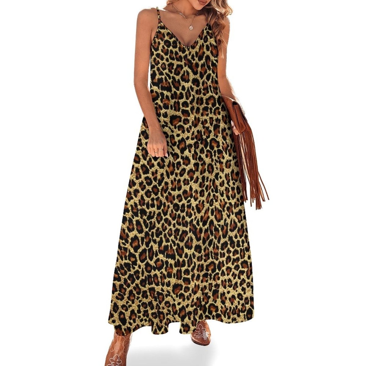 Vestido Leopardo Anos 70