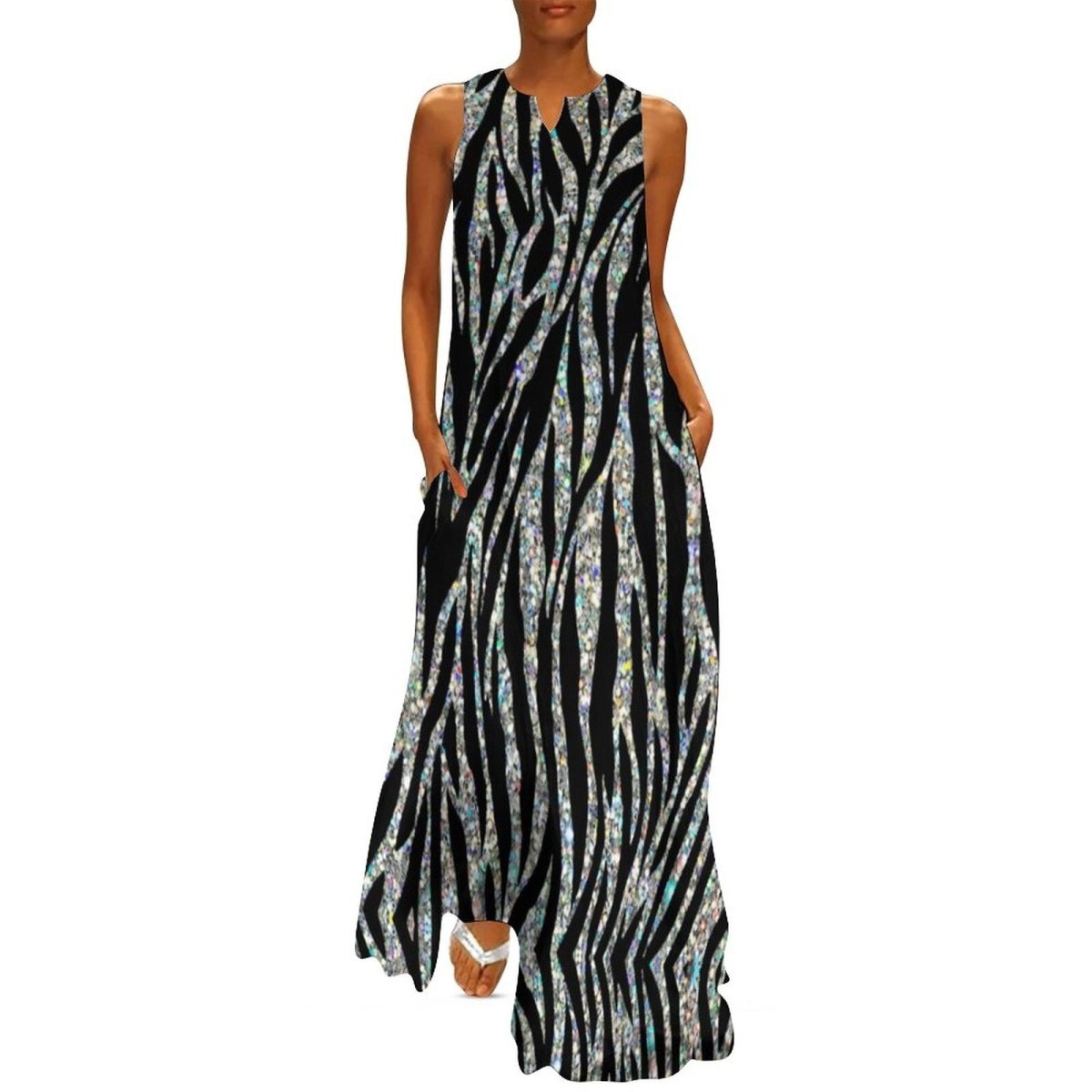 Vestido De Noite Vintage Dos Anos 70